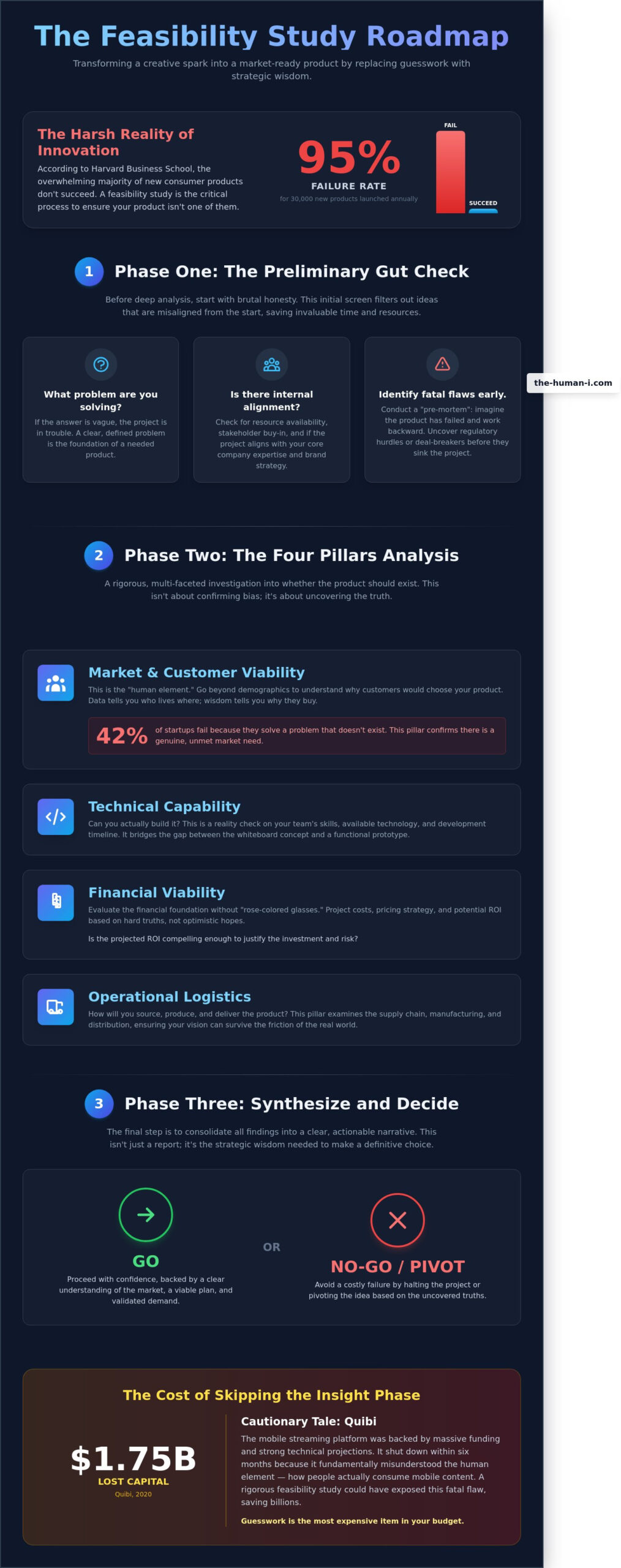 Feasibility Study for a New Product: A Guide to Strategic Insight - Infographic